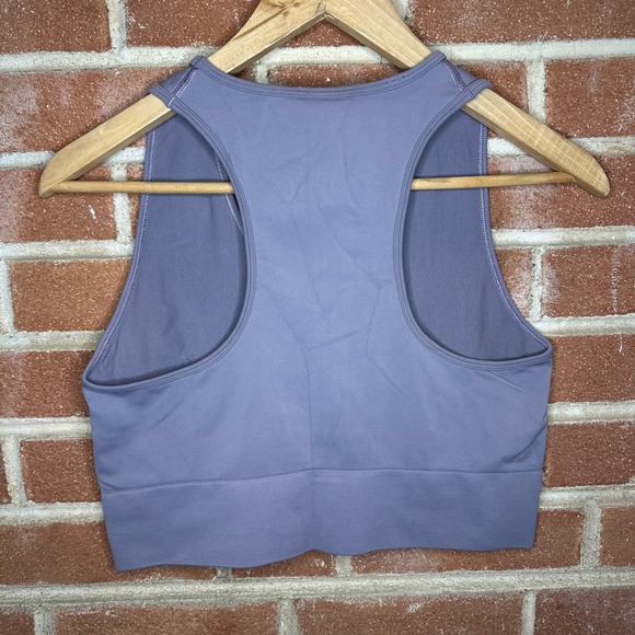 Gymshark XL Workout Bra Purple Athletic Racerback Cropped Sports - Picture 5 of 6